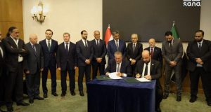 اتحاد غرف التجارة السورية وغرفة بيروت وجبل ‏لبنان يوقعان مذكرة للتعاون الاقتصادي ‏